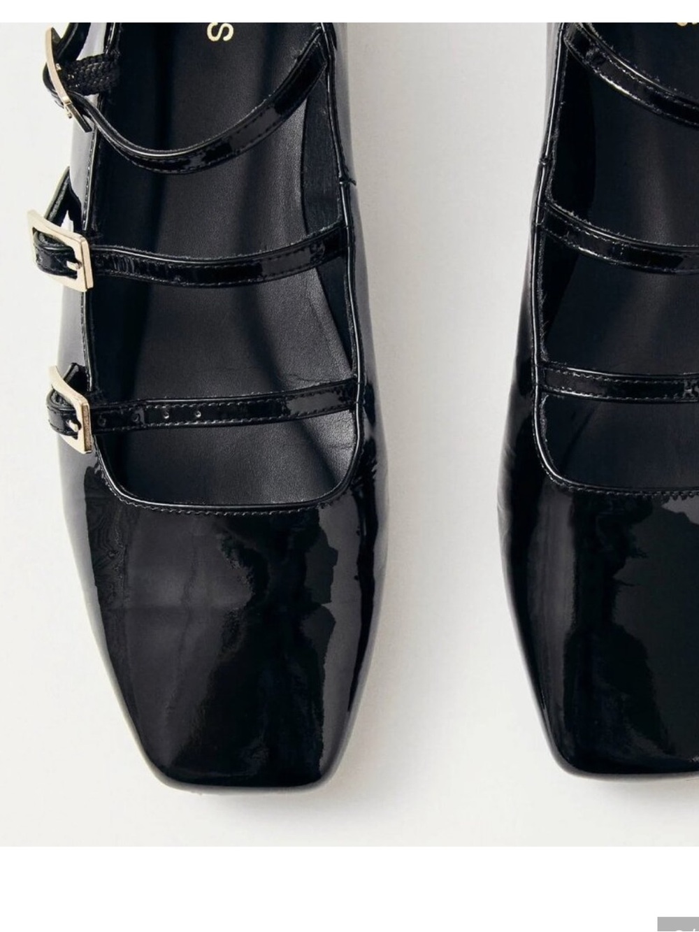 ALOHAS Luke Onix Black Leather Ballet Flats NEW - Picture 4 of 9
